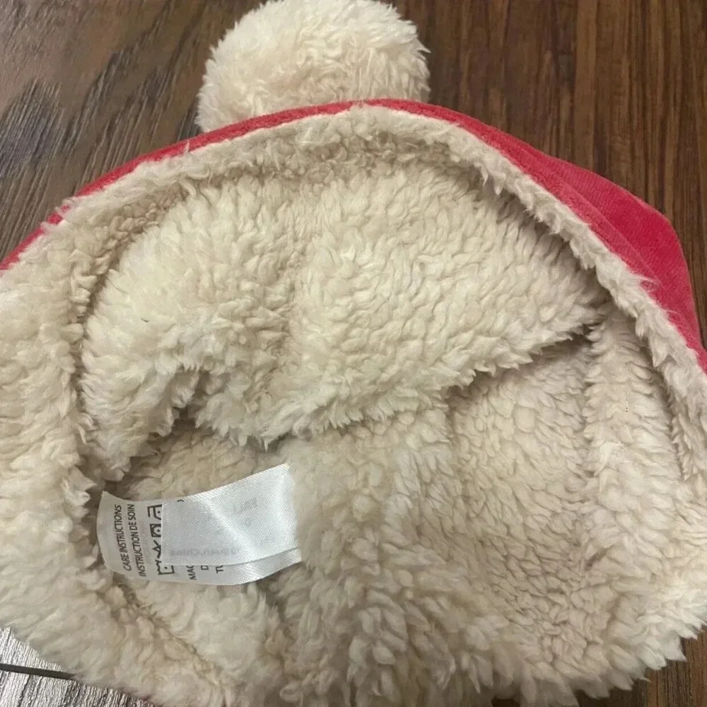 Zutano 2T Velour Winter Hat with Pom Poms, Santa, Christmas